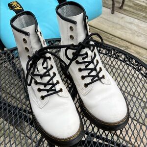 Dr. Martens White Zavala Boots